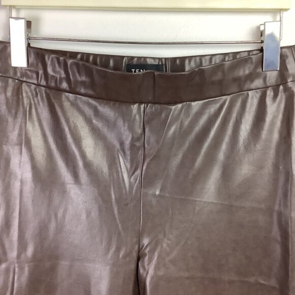 TEN by BABATON ARITZIA UPSTAGE VEGAN BROWN PANTS L - Picture 6 of 13